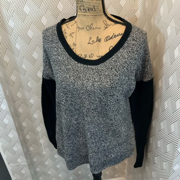 Madewell Chronicle Texture Colorblock Sweater Size Medium - Picture 4 of 9